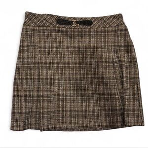 Plaid Brown Skirt